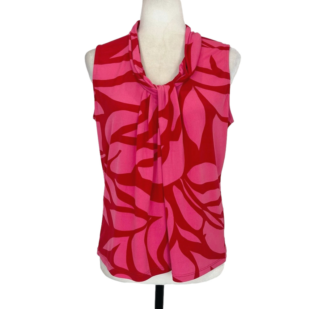 Melanie Lyne red and pink top